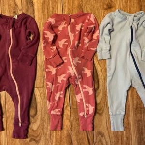 Parade Long Sleeve Sleepers 3-6 months x 3